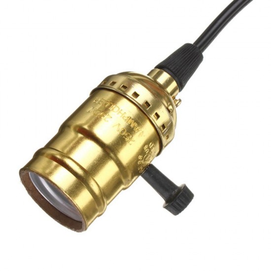 E27 Vintage Retro Edison Lamp Holder Pendant Bulb Adapter Socket with Switch AC110V-220V E27 Vintage Retro Edison Lamp Holder Pendant Bulb Adapter Socket with Switch AC110V-220V
