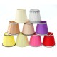 Fabric Chandelier Lampshade Holder Clip on Sconce Bedroom Beside Bed Lamp Hanging Light