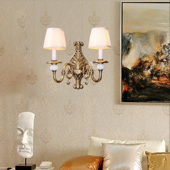 Fabric Chandelier Lampshade Holder Clip on Sconce Bedroom Beside Bed Lamp Hanging Light Fabric Chandelier Lampshade Holder Clip on Sconce Bedroom Beside Bed Lamp Hanging Light