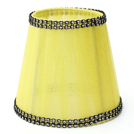 Fabric Chandelier Lampshade Holder Clip on Sconce Bedroom Beside Bed Lamp Hanging Light