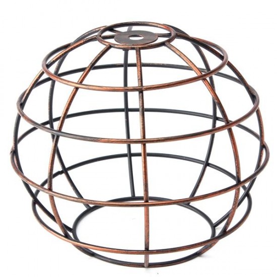 Iron Vintage Ceiling Light Fitting Lamp Bulb Sphere Shape Cage Bar Cafe Lampshade Iron Vintage Ceiling Light Fitting Lamp Bulb Sphere Shape Cage Bar Cafe Lampshade