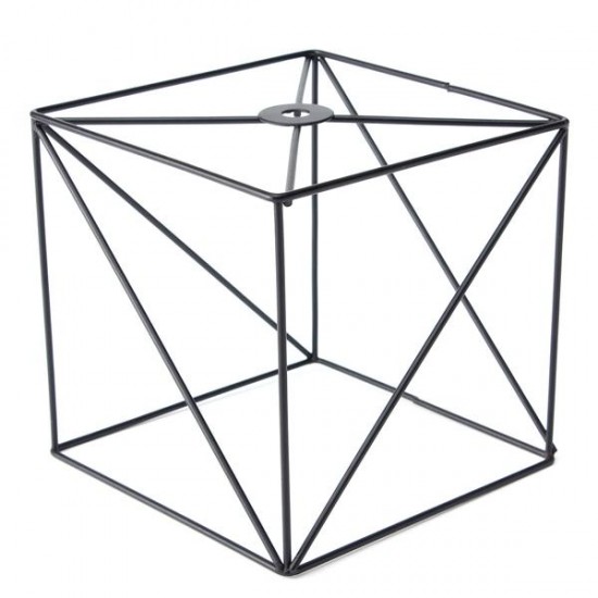 Iron Vintage Ceiling Light Fitting Lamp Bulb Square Cage Bar Cafe Lampshade Iron Vintage Ceiling Light Fitting Lamp Bulb Square Cage Bar Cafe Lampshade