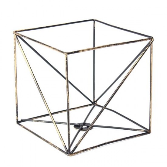 Iron Vintage Ceiling Light Fitting Lamp Bulb Square Cage Bar Cafe Lampshade Iron Vintage Ceiling Light Fitting Lamp Bulb Square Cage Bar Cafe Lampshade
