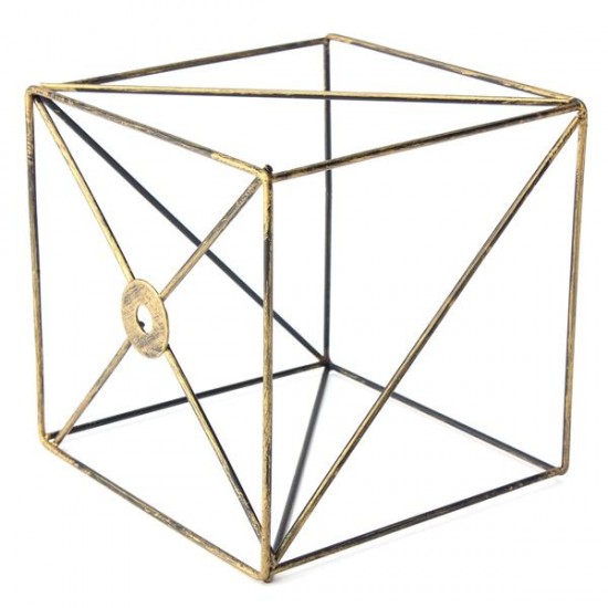 Iron Vintage Ceiling Light Fitting Lamp Bulb Square Cage Bar Cafe Lampshade Iron Vintage Ceiling Light Fitting Lamp Bulb Square Cage Bar Cafe Lampshade