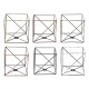 Iron Vintage Ceiling Light Fitting Lamp Bulb Square Cage Bar Cafe Lampshade Iron Vintage Ceiling Light Fitting Lamp Bulb Square Cage Bar Cafe Lampshade
