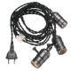 E27 E26 Edison Socket Vintage Style Pendant Light Cord Dimmer With Lamp Switch AC 110-220V E27 E26 Edison Socket Vintage Style Pendant Light Cord Dimmer With Lamp Switch AC 110-220V