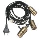 E27 E26 Edison Socket Vintage Style Pendant Light Cord Dimmer With Lamp Switch AC 110-220V E27 E26 Edison Socket Vintage Style Pendant Light Cord Dimmer With Lamp Switch AC 110-220V