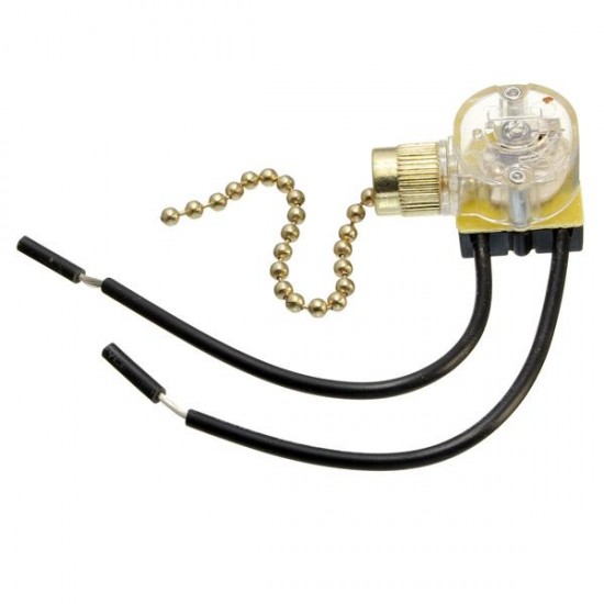 Universal Ceiling Fan Wall Light Replacement Pull Chain BRASS Switch Control Universal Ceiling Fan Wall Light Replacement Pull Chain BRASS Switch Control