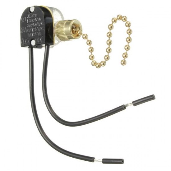 Universal Ceiling Fan Wall Light Replacement Pull Chain BRASS Switch Control Universal Ceiling Fan Wall Light Replacement Pull Chain BRASS Switch Control