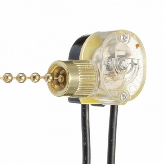 Universal Ceiling Fan Wall Light Replacement Pull Chain BRASS Switch Control Universal Ceiling Fan Wall Light Replacement Pull Chain BRASS Switch Control