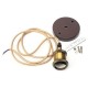 Vintage 1.5 Meter Wire Copper E26/E27 LED Light Bulb Socket with Suction Cup Vintage 1.5 Meter Wire Copper E26/E27 LED Light Bulb Socket with Suction Cup