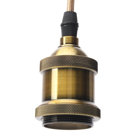 Vintage 1.5 Meter Wire Copper E26/E27 LED Light Bulb Socket with Suction Cup Vintage 1.5 Meter Wire Copper E26/E27 LED Light Bulb Socket with Suction Cup