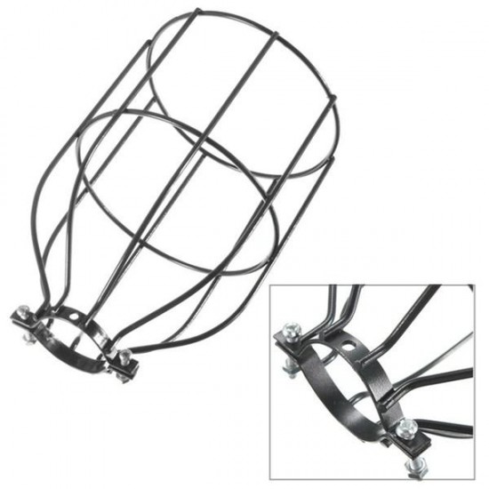 Vintage Industrial Steel Light Bulb Guard Clamp On Metal Pendant Light Lamp Cage Vintage Industrial Steel Light Bulb Guard Clamp On Metal Pendant Light Lamp Cage