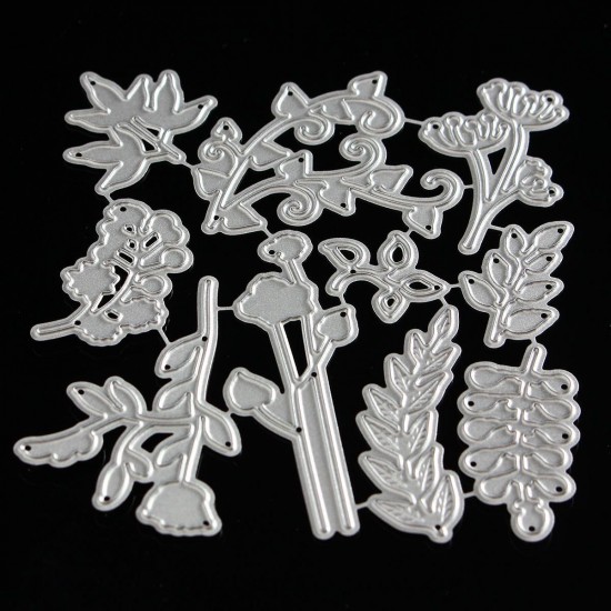 10 in 1 Tree Maple Leaf Leaves Cutting Dies DIY Scrapbook Photo Album Hand Craft 10 in 1 Tree Maple Leaf Leaves Cutting Dies DIY Scrapbook Photo Album Hand Craft