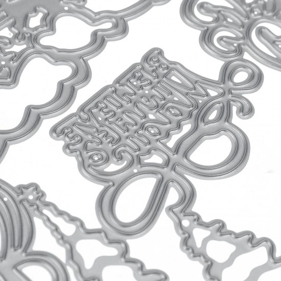 12.5x10cm Christmas Metal Cutting Dies Stencil Embossing Scrapbooking Photo Album Paper Craft 12.5x10cm Christmas Metal Cutting Dies Stencil Embossing Scrapbooking Photo Album Paper Craft