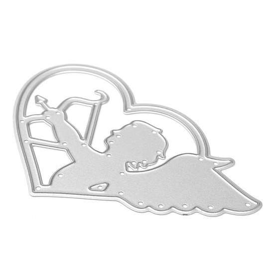 Angel Cupid Pattern Scrapbooking DIY Album Card Paper Craft Maker Metal Cutting Dies 5.1x8cm