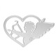 Angel Cupid Pattern Scrapbooking DIY Album Card Paper Craft Maker Metal Cutting Dies 5.1x8cm Angel Cupid Pattern Scrapbooking DIY Album Card Paper Craft Maker Metal Cutting Dies 5.1x8cm