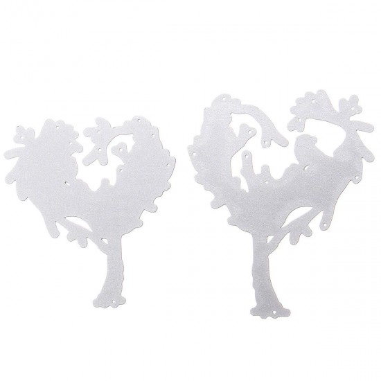 Heart-shaped Tree Pattern Scrapbooking DIY Album Card Paper Diary Craft Maker Metal Cutting Dies