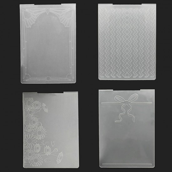 Plastic Embossing Folder Templates Scrapbooking Album Card Cutting Dies Crafts