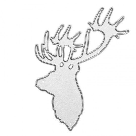 Reindeer Pattern Scrapbook DIY Album Card Paper Craft Maker Metal Dies Cutting Stencils