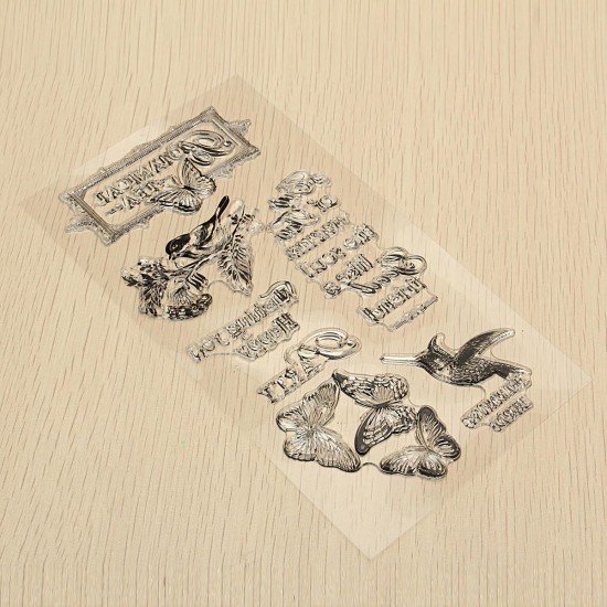 Sheet Silicone Transparent Stamp Seal DIY Scrapbooking Album Decor Craft 20x11cm Sheet Silicone Transparent Stamp Seal DIY Scrapbooking Album Decor Craft 20x11cm