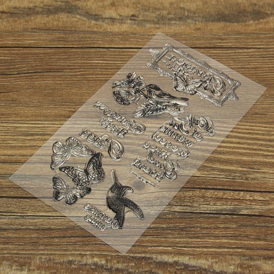 Sheet Silicone Transparent Stamp Seal DIY Scrapbooking Album Decor Craft 20x11cm Sheet Silicone Transparent Stamp Seal DIY Scrapbooking Album Decor Craft 20x11cm