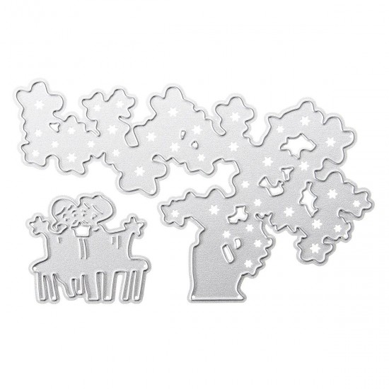 Tree and Children Cutting Dies Stencils for DIY Scrapbooking Photo Album Embossing