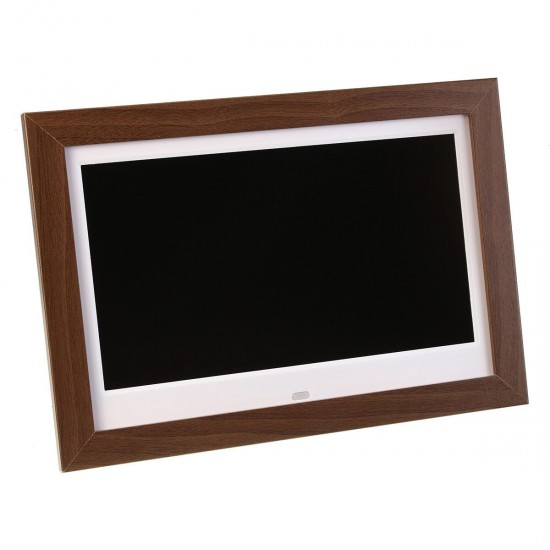 10.1 inch Wooden TFT LED Digital Photo Frame Electronic Album 1024*600 MP3 MP4 Player Alarm Cclock