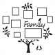 3D Family Tree Acrylic Photo Picture Collage Frame Set Wall Home Decor Xmas Gift