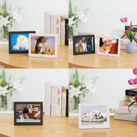 8inch TFT LCD Digital Photo Frame Electronic Picture Album MP3 Video Player Clock