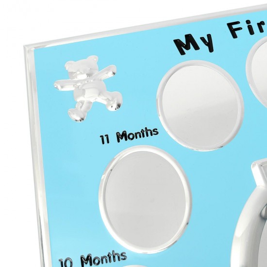 One Year Anniversary 12 Month My First Year One-year-old Baby Desktop Stand Decor Photo Frame