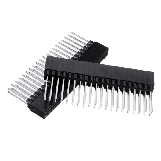 5pcs 2x20 PIN Double Row Straight Female Pin Header 2.54MM Pitch Pin Long 12MM Strip Connector Socket 2*20 40 PIN 2x20pin