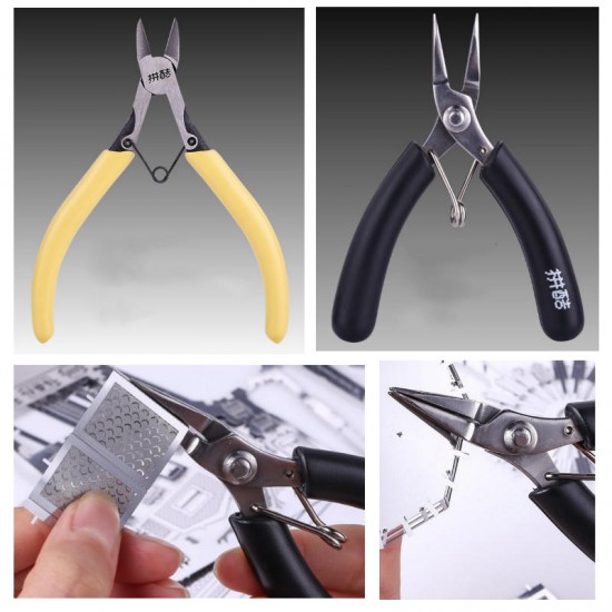 1 Pcs/Set 3D Metal Puzzle DIY Assembly Building Model Straight Cutters Pliers Tool