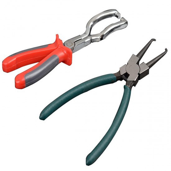 225mm Fuel Line Pliers Petrol Clip Pipe Hose Release Disconnect Removal Tool Kit