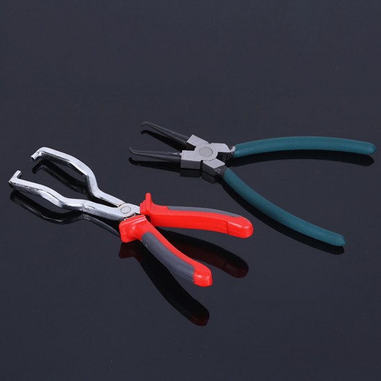 225mm Fuel Line Pliers Petrol Clip Pipe Hose Release Disconnect Removal Tool Kit