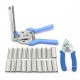 2Pcs Poultry Hog Ring Pliers Tool Bird Chicken Mesh Cage Wire Fencing with 600 Clips 2Pcs Poultry Hog Ring Pliers Tool Bird Chicken Mesh Cage Wire Fencing with 600 Clips