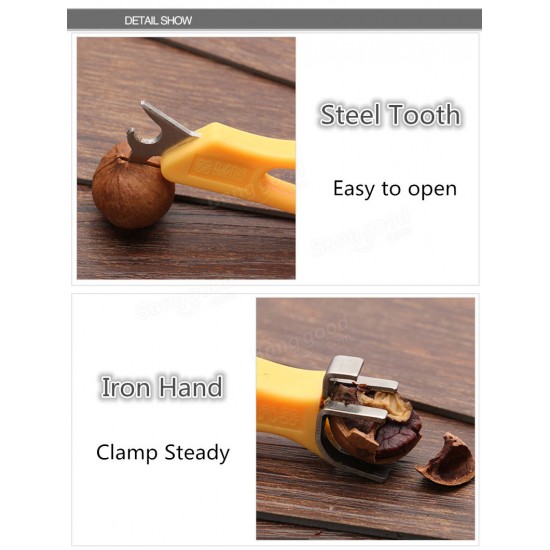 2Pcs Quick Nutcracker Walnut Pliers Sheller Home WalNutcracker Nut Opener 2Pcs Quick Nutcracker Walnut Pliers Sheller Home WalNutcracker Nut Opener