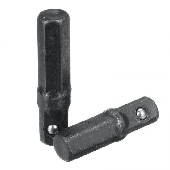 2pcs 25/30mm Socket Adapter Set 1/4 Inch Impact Hex Shank Driver Drill Bit Power Extension Bar