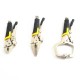 3 Piece Mini Vice Grip Kit Complete Locking C Clamp Straight Nose and Needle Long Nose Pliers set