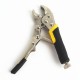 3 Piece Mini Vice Grip Kit Complete Locking C Clamp Straight Nose and Needle Long Nose Pliers set