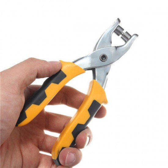 3Pcs Leather Belt Hole Punch Plier Pliers Tool Kit With 200pcs Parts