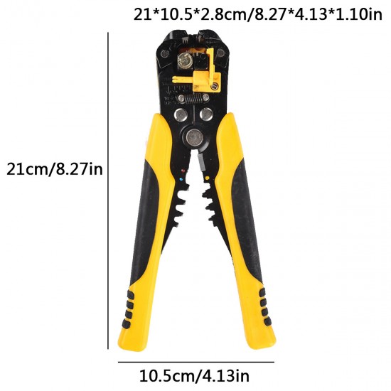 4 in 1 Wire Crimpers Self-adjustable Wire Striper Cord Pliers Terminal Tool Kit