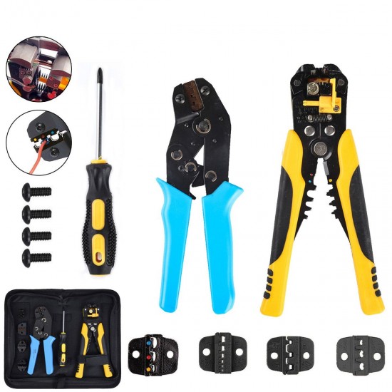 4 in 1 Wire Crimpers Self-adjustable Wire Striper Cord Pliers Terminal Tool Kit 4 in 1 Wire Crimpers Self-adjustable Wire Striper Cord Pliers Terminal Tool Kit