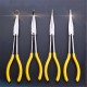 4Pcs 11 inch Extra Long Nose Pliers Straight Bent Equipment Hand Tool Set