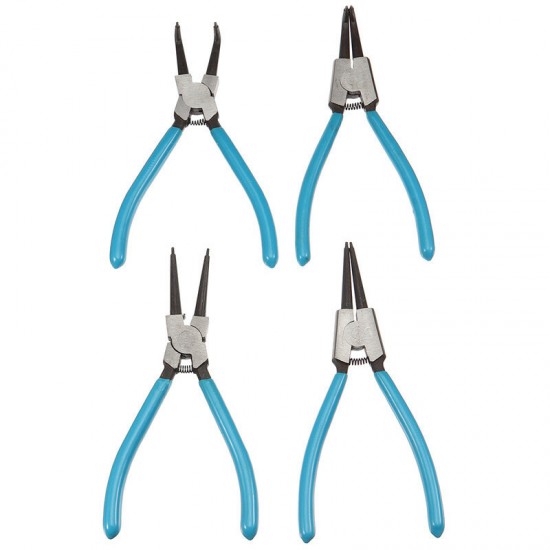 4Pcs 7inch Internal External Retaining Clips Snap Ring Portable Circlip Pliers 4Pcs 7inch Internal External Retaining Clips Snap Ring Portable Circlip Pliers