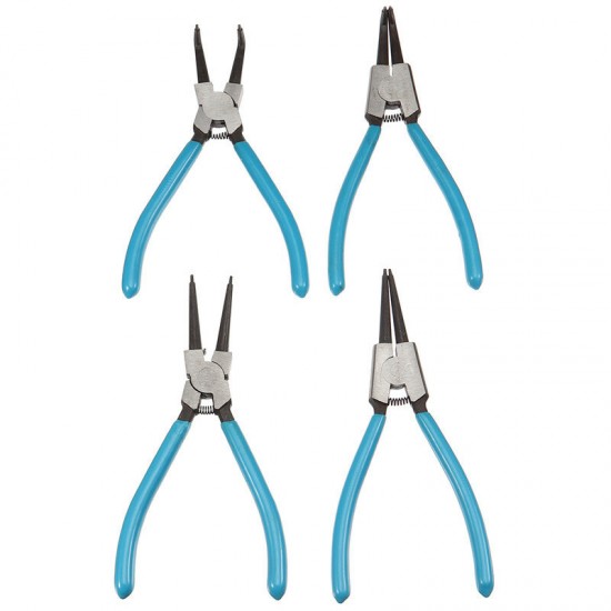 4Pcs 7inch Internal External Retaining Clips Snap Ring Portable Circlip Pliers