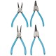 4Pcs 7inch Internal External Retaining Clips Snap Ring Portable Circlip Pliers