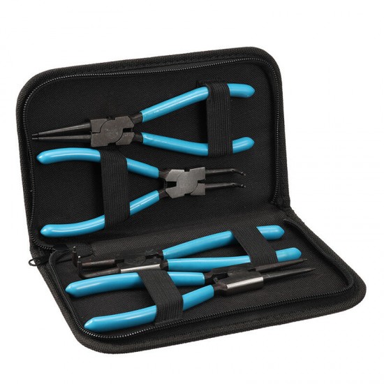 4Pcs 7inch Internal External Retaining Clips Snap Ring Portable Circlip Pliers 4Pcs 7inch Internal External Retaining Clips Snap Ring Portable Circlip Pliers