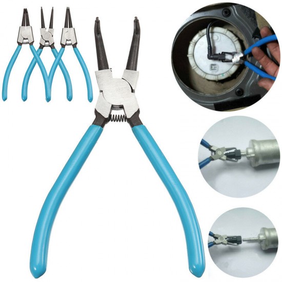 4Pcs 7inch Internal External Retaining Clips Snap Ring Portable Circlip Pliers