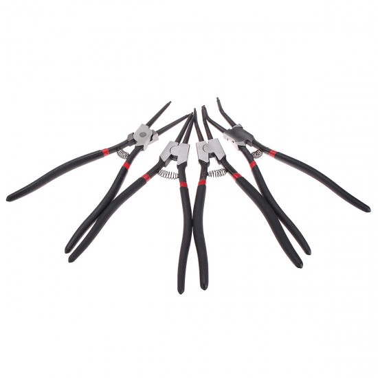 4Pcs Portable Circlip Snap Ring Plier Set Internal External Workshop Garage Tool 4Pcs Portable Circlip Snap Ring Plier Set Internal External Workshop Garage Tool